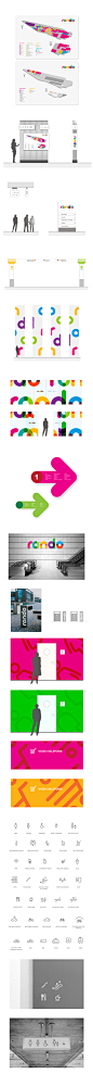 shopping mall RONDO re-branding : a whole identity of a shopping mall in Poland