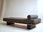 Ilmari Tapiovaara; Pine and Painted Wood Daybed for Laukaan Puu, 1955.: 