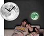 美国代购 KIKKERLAND Light Up Moon Clock浪漫温馨 夜光月亮挂钟
