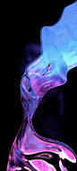3D abstract cinema 4d Digital Art  fluid glass Iridescence Liquid motion graphics  wallpaper