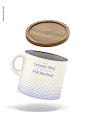 马克杯带盖木盖竹盖陶瓷杯水杯咖啡杯模型贴图样机PS设计素材3442-淘宝网