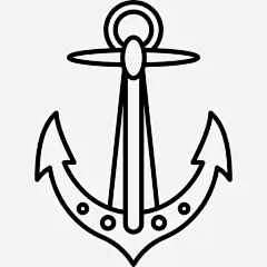 锚图标 https://88ICON.com 工具 海洋 纹身 导航 水手