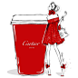 “Ohhhh I'm feeling very fancy this morning.... Only a rich velvety CARTIER LATTE will get me through the day!”: 