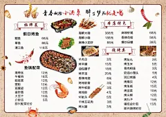 烧烤DM  - 源文件下载【酷图网】烧烤菜单,烧烤宣传单,烧烤DM,烧烤海报,西餐菜单,牛排菜单