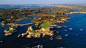 Bing Images - Newport R I - Aerial view near Ocean Drive in Newport, Rhode Island (? Massimo Borchi/4Corners)