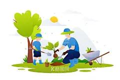 植树节人物插画  - 源文件下载【酷图网】人物,植树人物,植树节人物,植树节素材,植树节插画,植树节,素材,元素,插画,卡通,手绘,世界环境日,志愿者,环保,公益活动,公益,爱护环境,植树节海报,海报素材,展板,展板素材,环保日,世界地球日,地球日,关爱地球,植树节元素,春天,春天元素,春天素材,树木,种树,植树,小树,树苗,精美,铁锹,