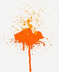 橘色泼墨高清素材 手绘 橘色 泼墨 漂浮 炫彩 痕迹 免抠png 设计图片 免费下载