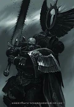 战锤插画大师Adrian.Smith.经典黑白插画集