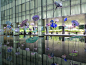 新加坡滨海艺术中心大厦玻璃花雕塑