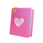 Love Book 3D Icon