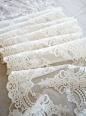 White Lace Fabric Trim Vintage Lace Trim Luxury Lace by lacetime, $4.90: