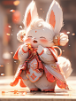 lhempire_A_rabbit_wearing_a_white_orange_Chinese_Hanfu_with_a_h_34b7138e-6603-40f3-bae1-42a1a5e99138.png (928×1232)