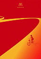 金拱门为世界自行车日World Bicycle Day制作的平面广告