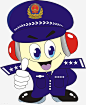 蓝衣服小警察_新图网 https://ixintu.com 蓝衣服 警察 大拇指 设计 渴望