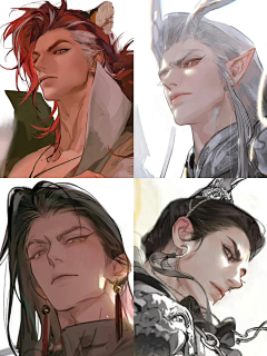 khggufdsrrjbcjko采集到大头 胸像 二次元 男