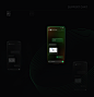 Analysis application dark green instagram ios Mobile app UI UI/UX user interface