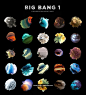 多彩抽象几何三角面裂变爆炸PNG免抠图 Big Bang Bundle Textures Pack 平面设计 PNG免扣素材