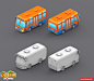 Сasual transport 3d models. Dream Town. Playgendary.