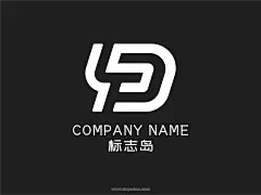 YD字母组合简约大气LOGO设计标志设计-标志岛