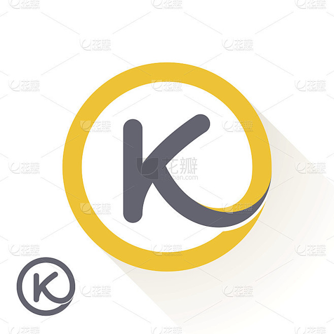 K字母图标与圆线图标。