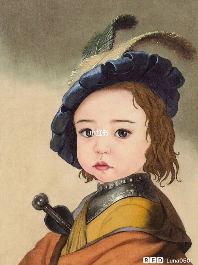 世界名画萌宝版 如此萌萌哒,如此可爱,我.