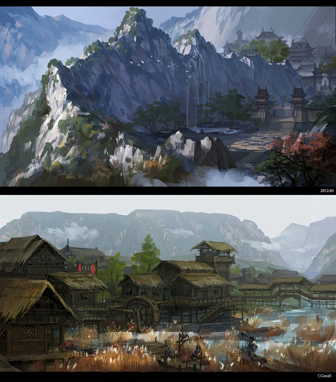气氛场景图 - cgwall游戏原画-花瓣网