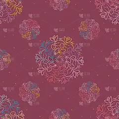 无缝模式。抽象的东方曼陀罗背景。壁纸，纺织品，织物和纸张的复古关系。曼陀罗涂鸦美丽的花卉背景，中性的