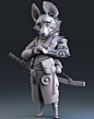 Serval Rider, Manuel De Jorge : Here's some sculpt I did during streams,  I'm trying to experiment and develop new style of rendering sculpt with a feel of illustration using only pure Zbrush BPR. 
you can download the full sculpting video from stream and