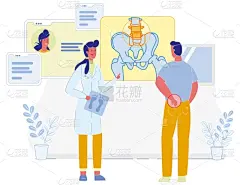 病人,痛苦,腰痛,健康保健,专业人员,腰部以下,药,技术,女人