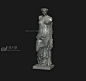 残破的女神维纳斯，女人裸体青铜像，石雕像石膏像 - 雕塑3d模型 3dsnail模型网