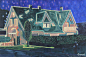 有光的房子 - snod的作品 : ，布面丙烯，90×60cm，2012年作品，售价：￥0.00