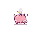 Piggy B-Oink : Bank + oink = B-oink.

Just having fun. I might take off the coin and turn it into a sticker!