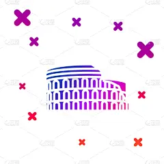 罗马,意大利,分离着色,彩色图片,罗马斗兽场,图标,国内著名景点,名声,古董,建筑
