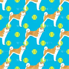 狗,秋田,四方连续纹样,分离着色,宠物,纯种犬,纺织品,图像,壁纸,哺乳纲