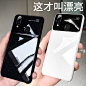 酷盟 vivox21手机壳新款镜面防摔保护套创意x21玻璃壳全包磨砂壳