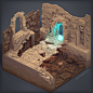 Lost temple, Thibault Simar : After many days of exploration, losing all your men to diseases and old traps, you finally found this huge ruin of an ancient temple… will you find its hidden treasures, or drown in its filthy waters?

This model was made for