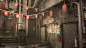 Old-time Hong Kong alley - Lighting study, Anh Quan Nguyen Pham : I do this project for testing new lighting settings, based on the beautiful work of Tomer Meltser - Hong Kong Alley, you can find it here : https://www.artstation.com/artwork/13lmK