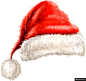 圣诞帽 白色毛球 节日装扮 手绘圣诞节元素模板免扣png