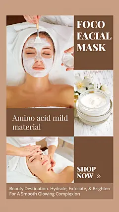 Fashion Facial Mask Display Introduction Instagram Story