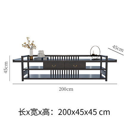 新中式实木沙发组合现代简约布艺沙发客厅禅...