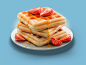 Waffles : Food modeling and rendering for packaging.