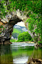 Natural Bridge, Ardèche, France
photo via kathleen