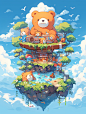 小熊与空中花园-古田路9号-品牌创意/版权保护平台