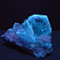 occultronic:

themineralogist:
Goshenite (a colorless variety of Beryl) from China under ultraviolet
