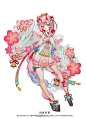 虽然不造是哪位大神画的桃花妖? 但是真心漂亮#百绘罗衣#