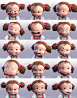 龙猫中小梅的15种表情-CG角色-微元素 - Element3ds.com!
