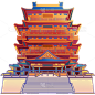 春节国庆中国风建筑-滕王阁