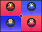 Kwai Live game icon icon game burst improve satisfied like heart lightning notebook pen lamp blue black 插图 red