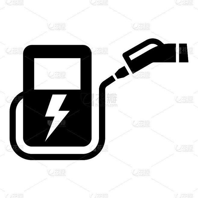电动汽车充电站图标
