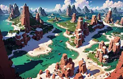 AI|sd快速生成游戏卡通风格场景图 - 小红书